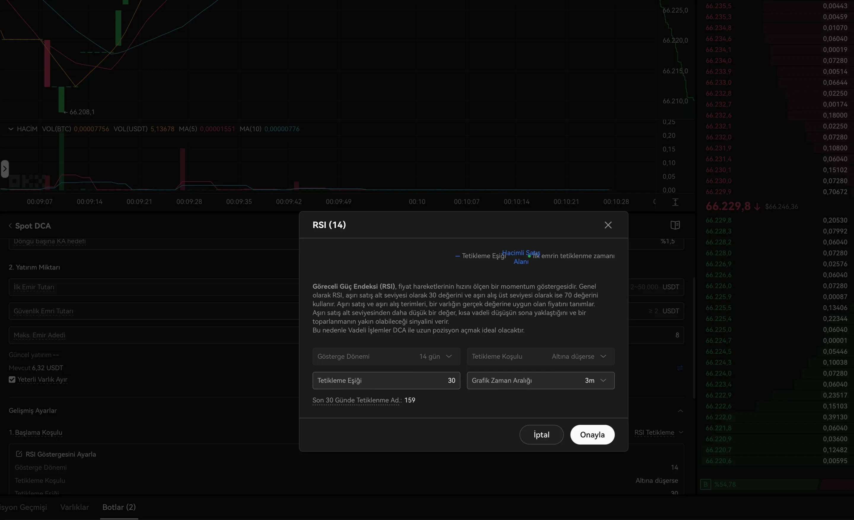 Choose trading cycle entry