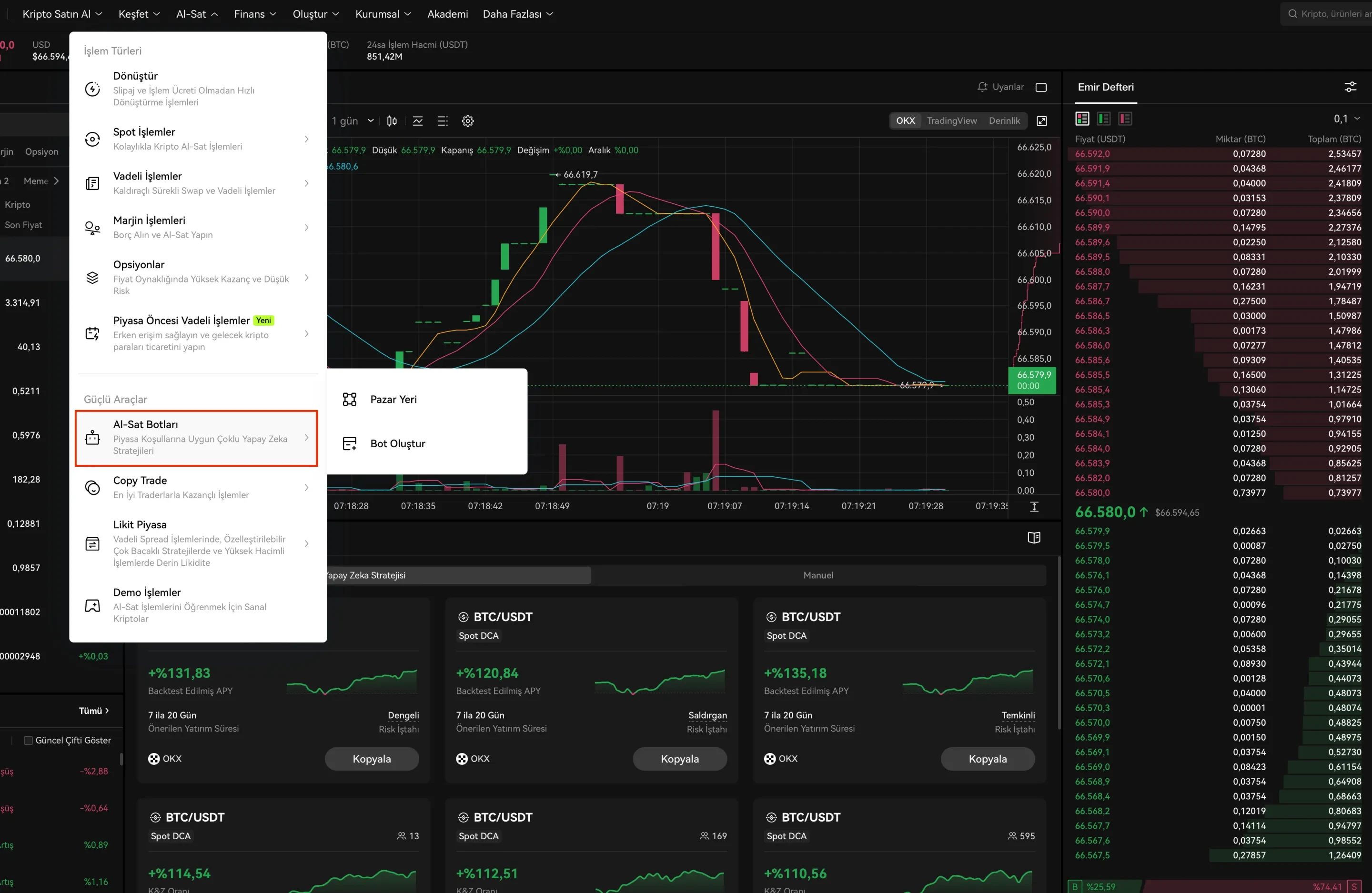 Click on Trading Bots